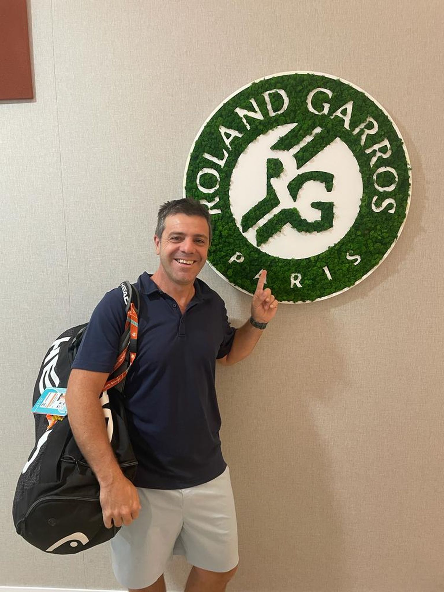 Pagano, en Roland Garros, sede de un Grand Slam.