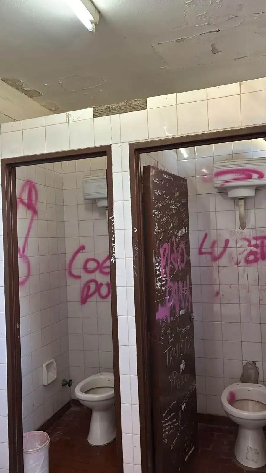 Vandalizaron los baños de la Terminal de María Juana y buscan identificar a los responsables - 2
