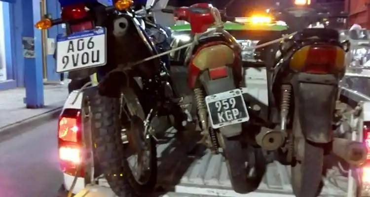 Operativos de tránsito: Secuestraron tres motos, dos autos y una camioneta