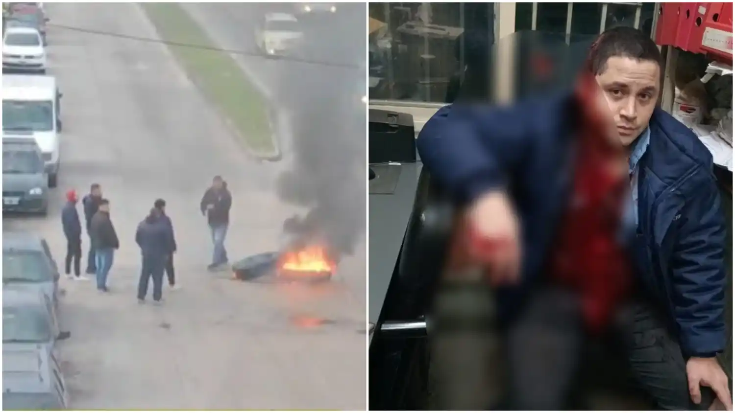 Paro y piquete de la línea 126 tras brutal ataque a un chofer en La Matanza