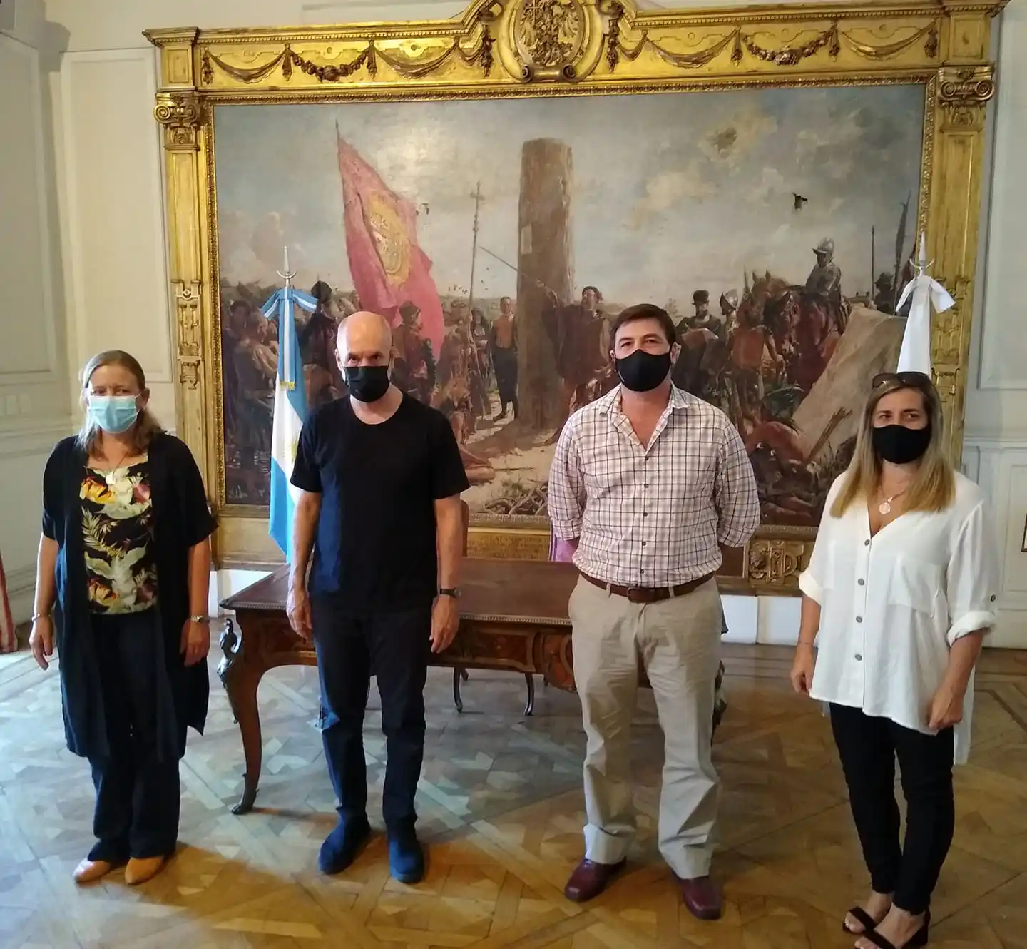 Funcionarios se reunieron con Horacio Rodríguez Larreta  