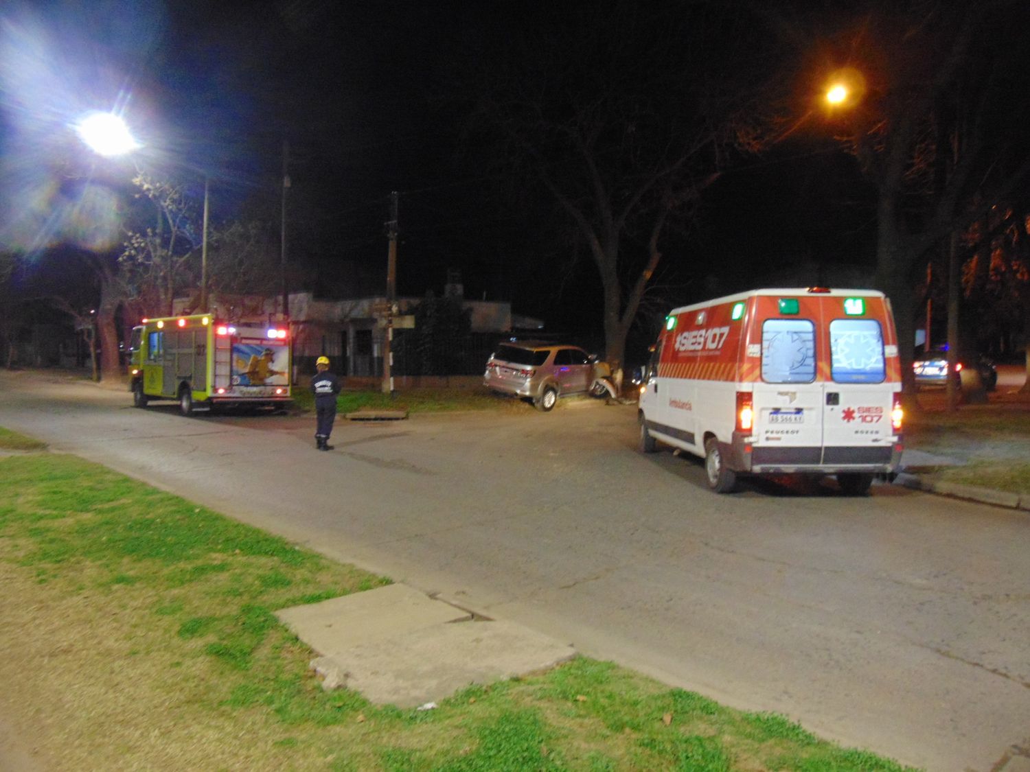 Camioneta chocada