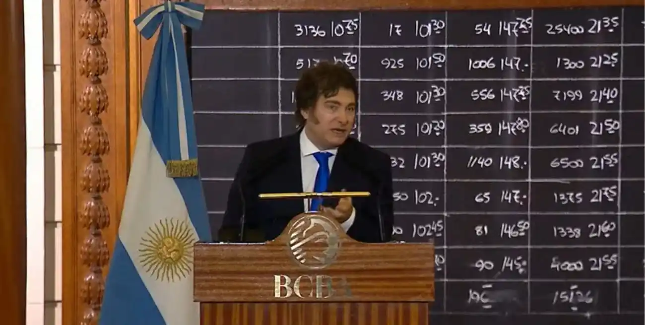 Las declaraciones del presidente tuvieron lugar durante el acto del 171° aniversario de la Bolsa de Comercio de Buenos Aires.