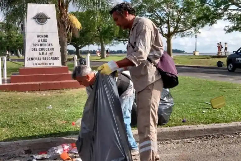 El operativo de limpieza arrojó un resultado positivo