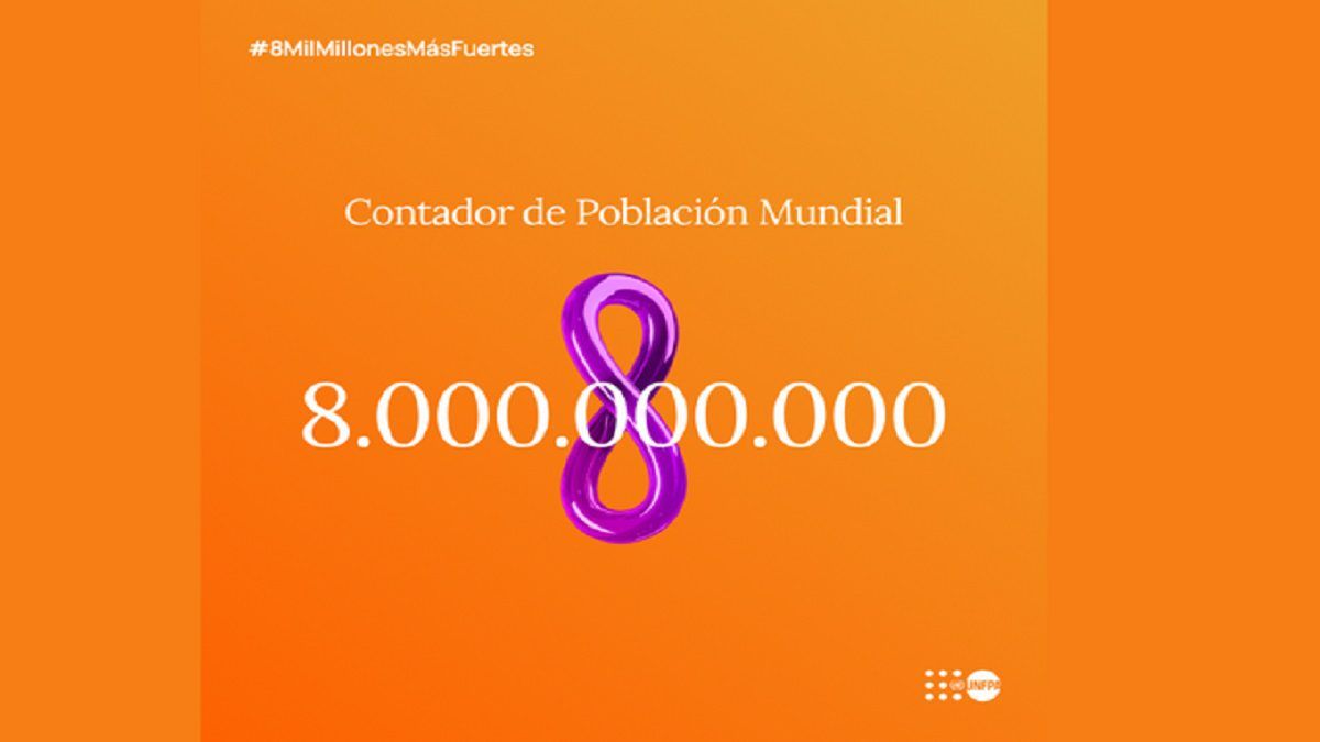 YA SOMOS 8 MIL MILLONES de habitantes en el mundo, según la ONU