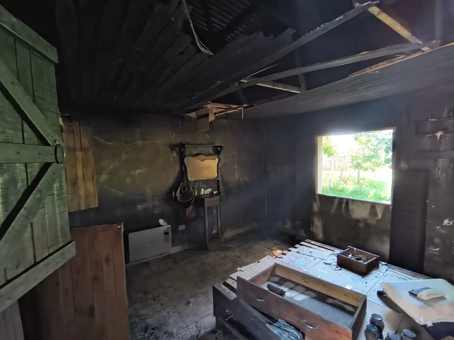 Aldea Asunción - Incendio