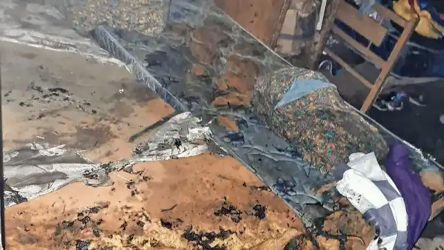 Parte médico de la madre y los cuatro niños lesionados en el incendio de Paraná