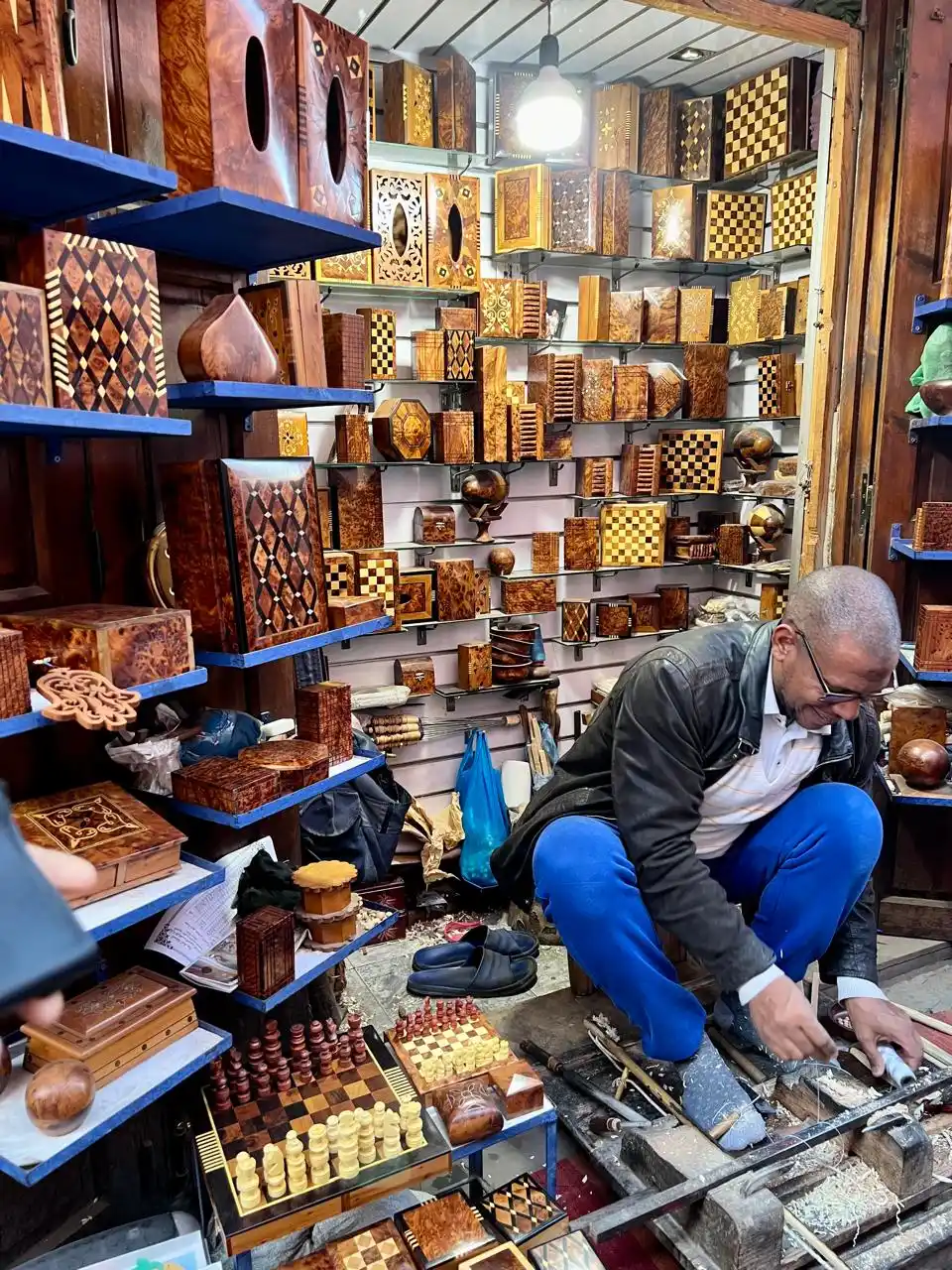 Uno de los tantos puestos de venta-