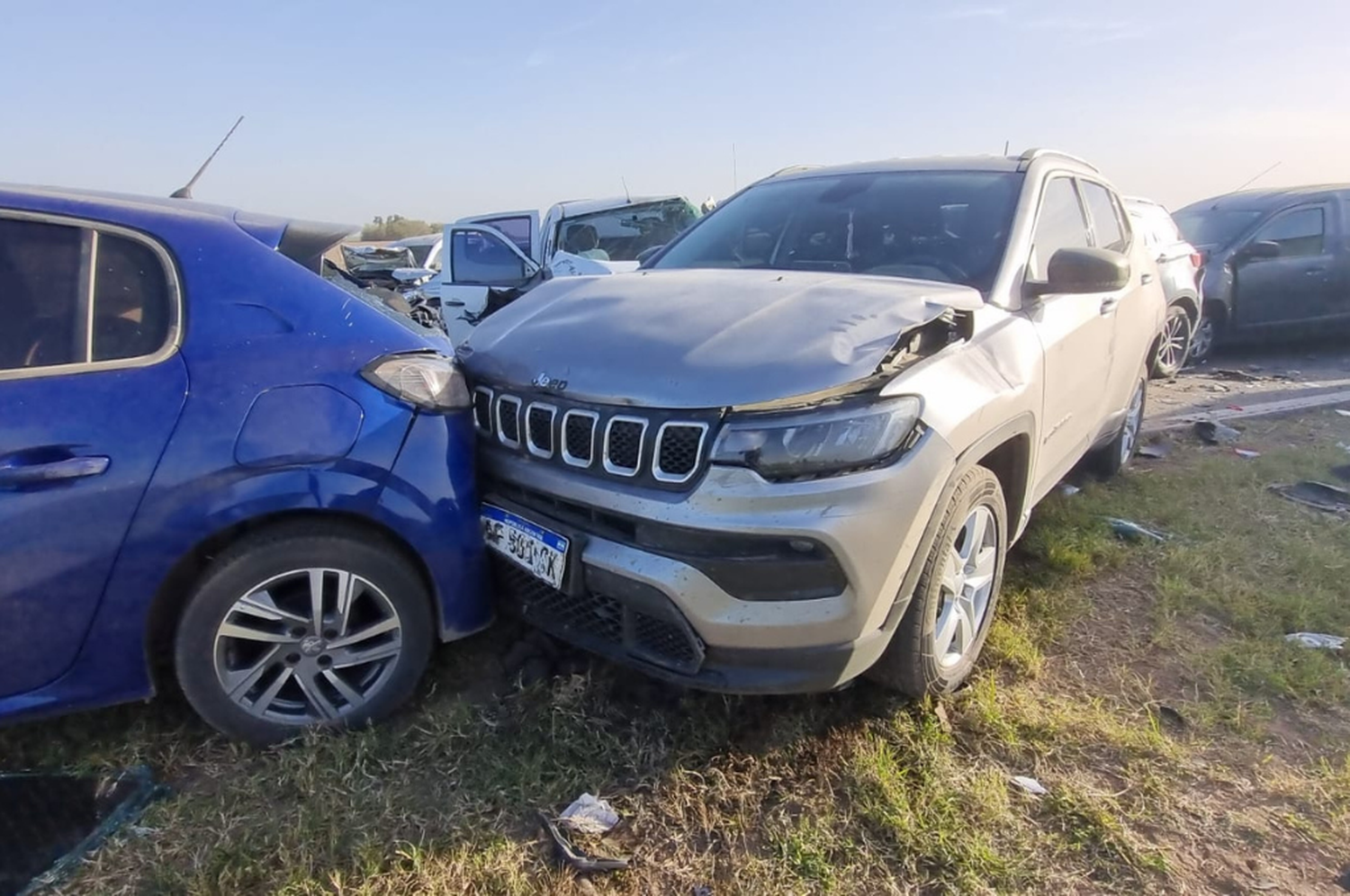 El siniestro ocurrió por un fuerte viento huracanado que se desató en la zona.