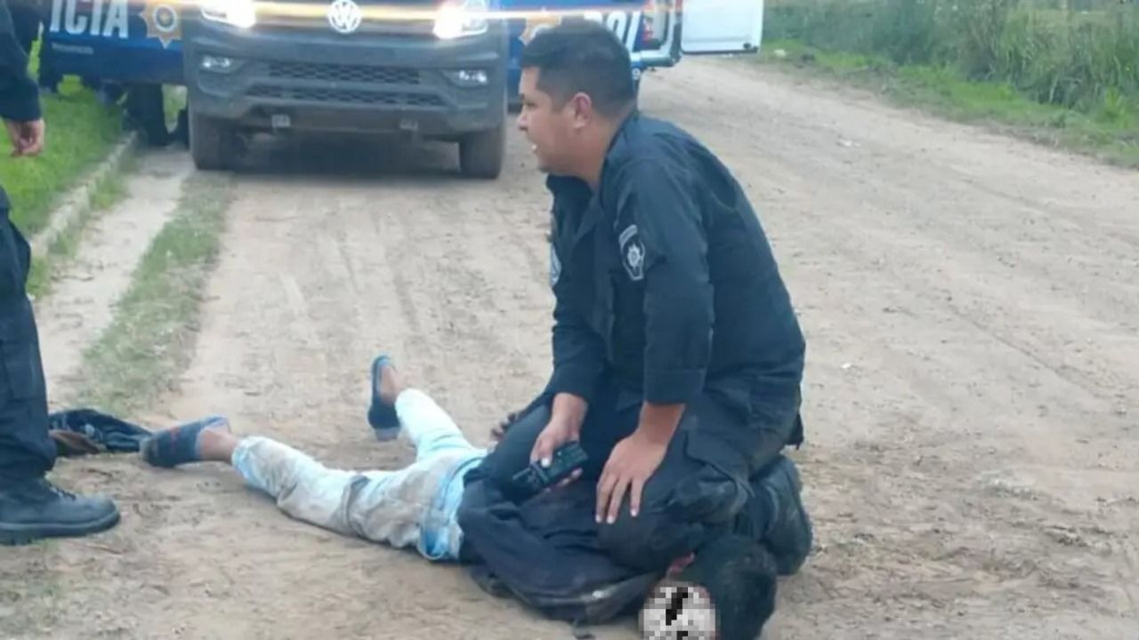 El 31 de mayo de 2023, el momento en que el "Jeringoso" es detenido en barrio Santa Fe.