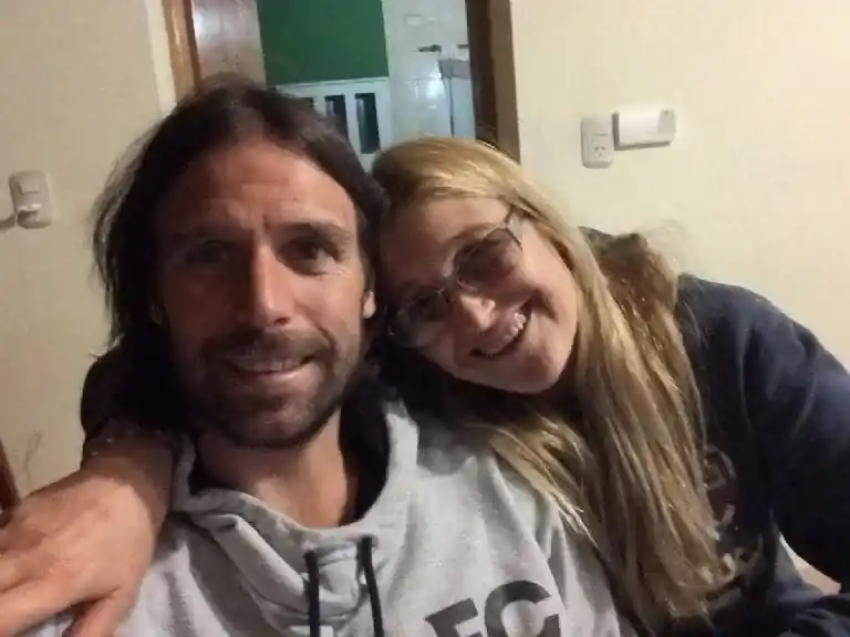 Fernando Cavenaghi, junto a su madre, Mónica Ferrero.