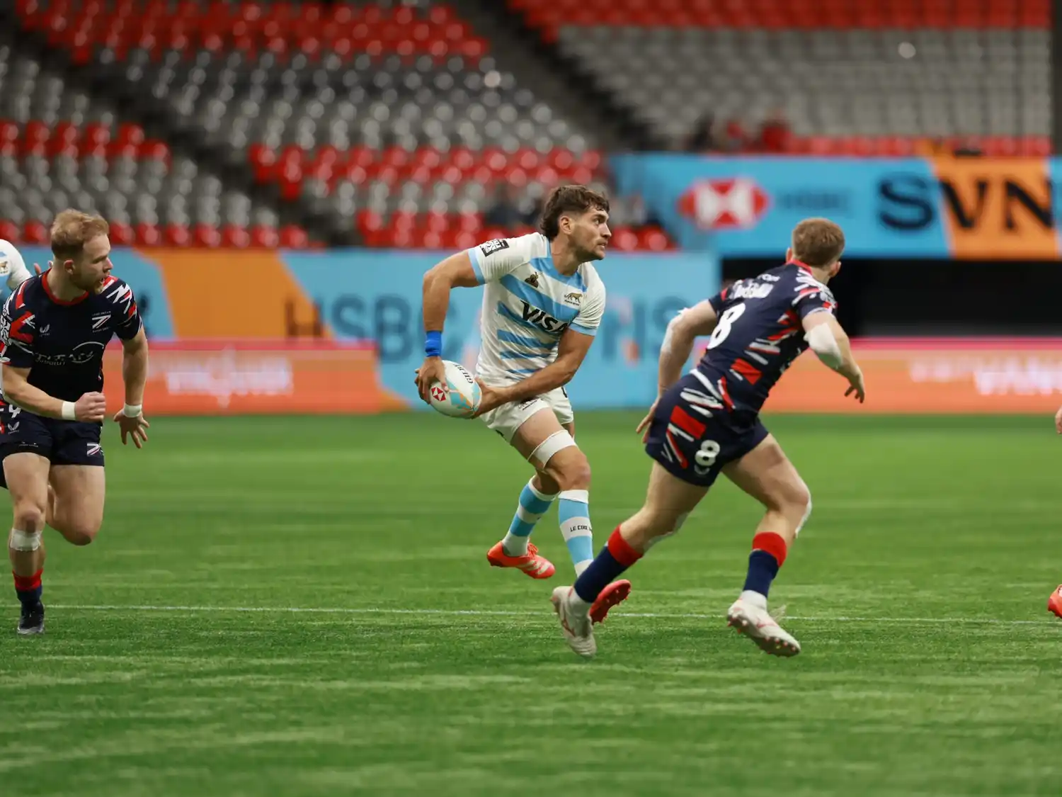 Los Pumas Seven derrotaron a Gran Bretaña y están en los cuartos en Vancouver