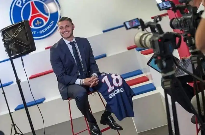 Mauro Icardi llegó a París