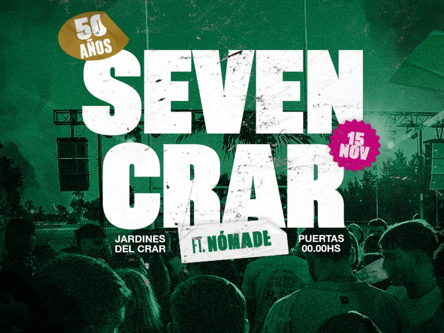 Se viene la edición 50 del Seven del CRAR.Por la noche del sábado, gran fiesta.