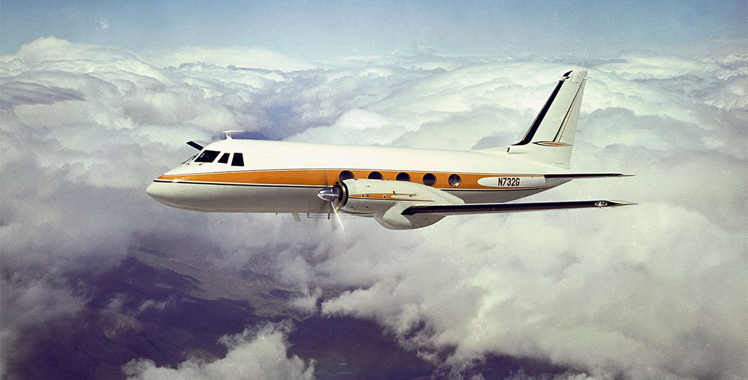 Walt Disney’s Grumman Gulfstream I Airplane Makes its West Coast Return for D23 Expo 2022