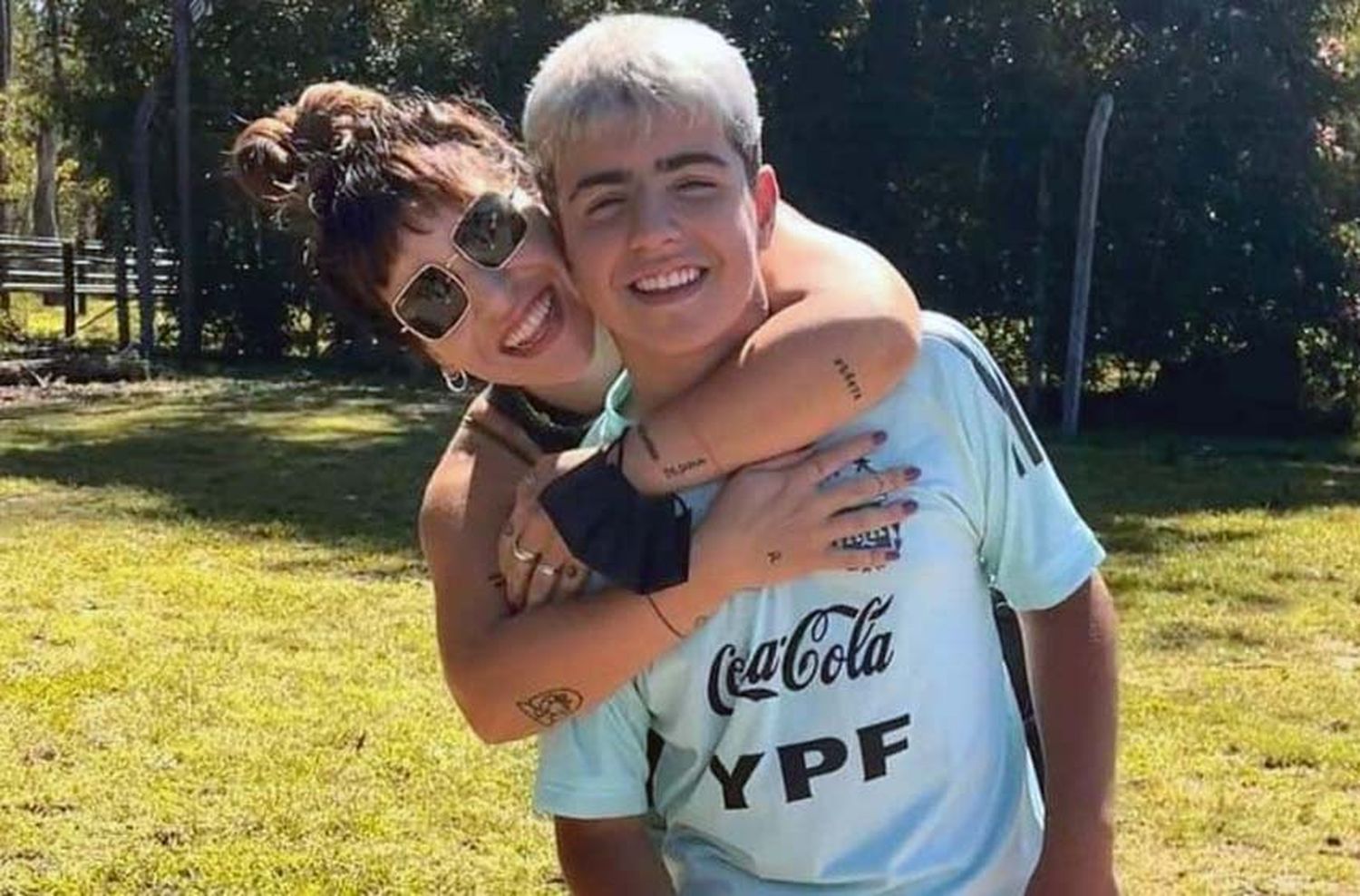 El emotivo posteo de Gianina Maradona para su hijo Benjamín Agüero