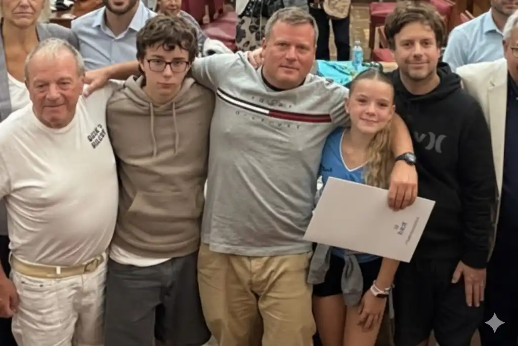 Pablo Rasinsky recibió la mención en el recinto del Concejo Deliberante.