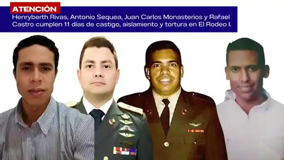 ALERTA: denuncian que cuatro presos políticos de El Rodeo I llevan "11 días de castigo, aislamiento y tortura"