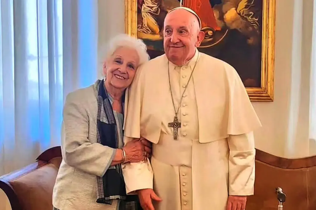 Estela Carlotto y el Papa Francisco