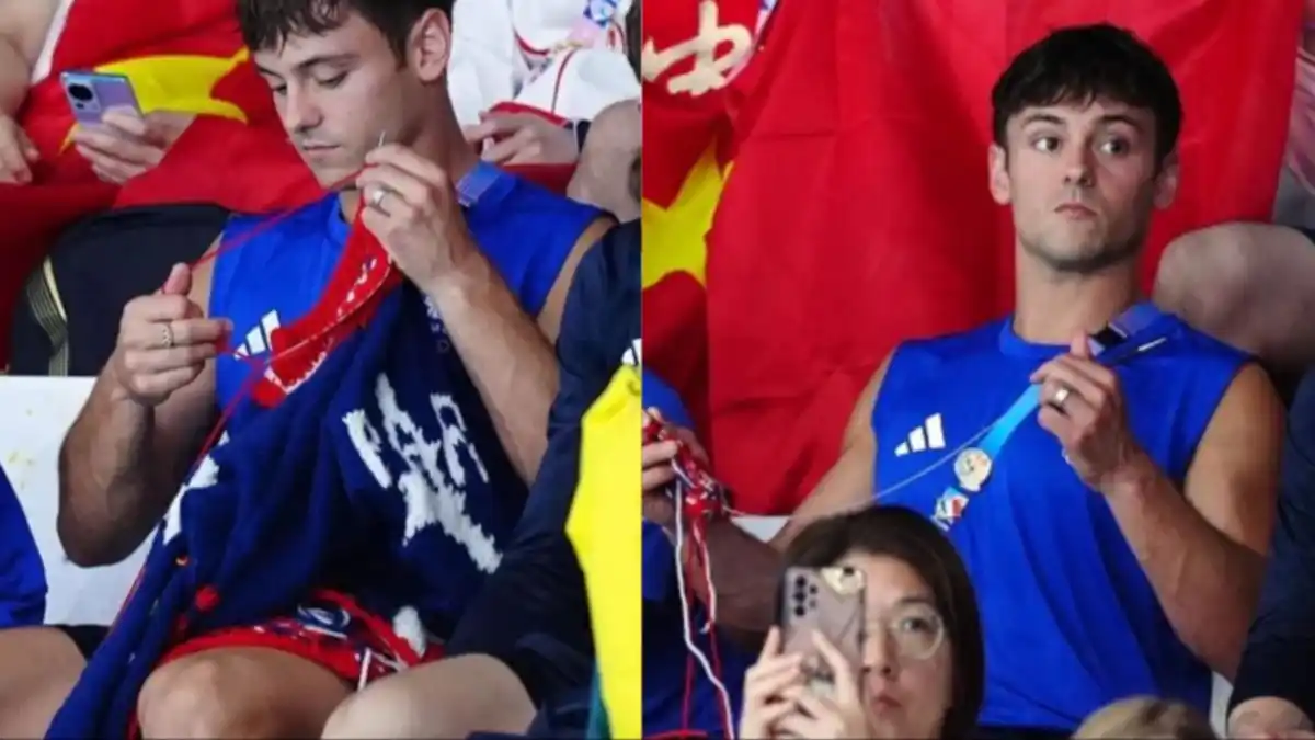 JJOO 2024: el nadador amante del tejido ya tiene su cuenta de instagram con sus obras de arte