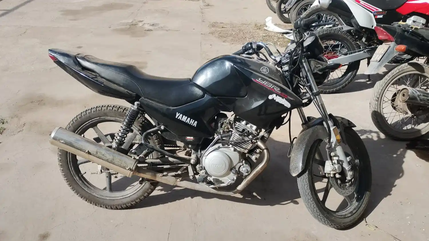 La motocicleta secuestrada.