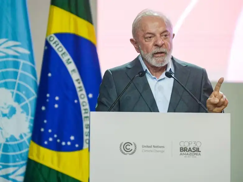 Luiz Inácio Lula da Silva durante la apertura de la COP30.
