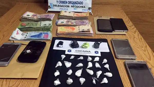 Desbaratan una banda que vendía drogas en Necochea y Lobería