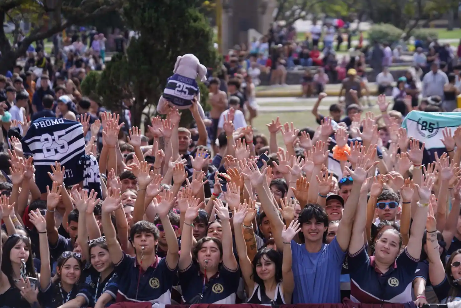 Los estudiantes volvieron a copar la plaza.