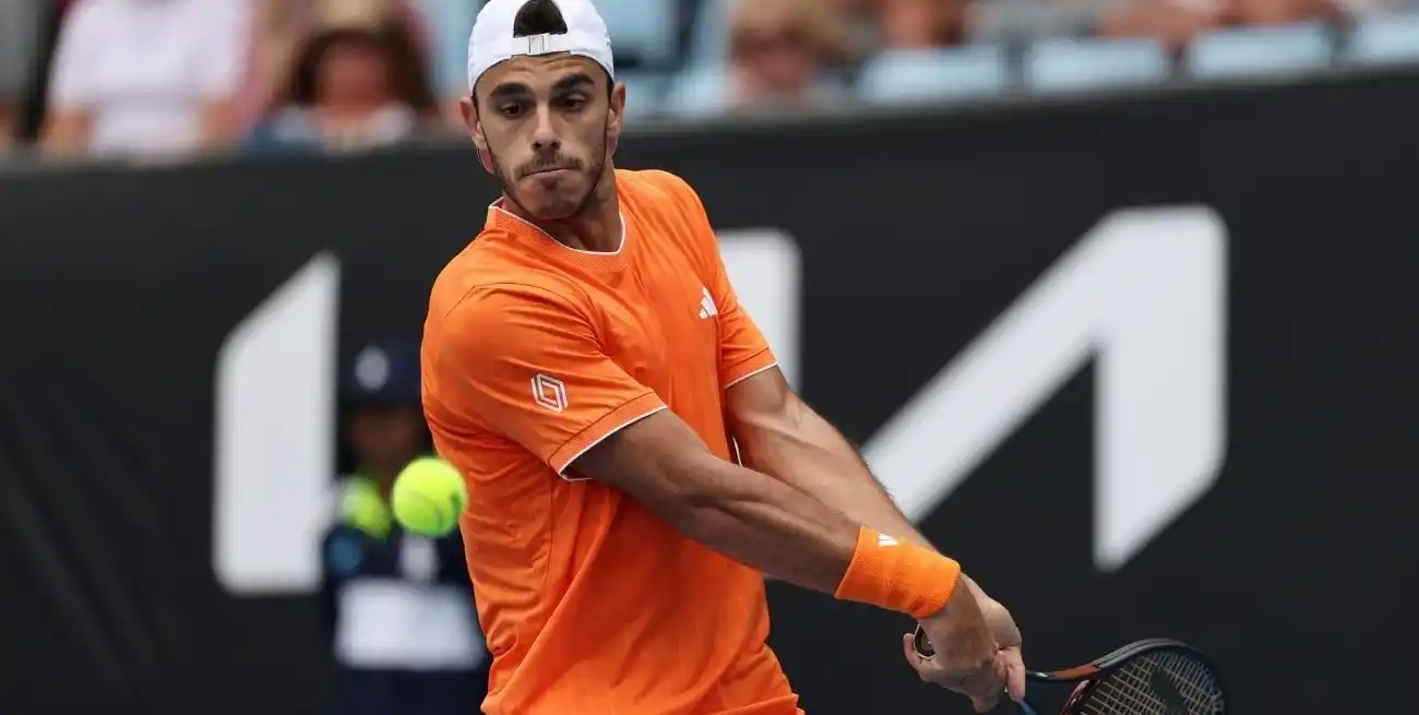 Francisco Cerúndolo este martes. Crédito: Australian Open
