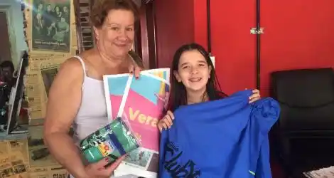 Olga se llevó una #ToallaLona de La Guía Club