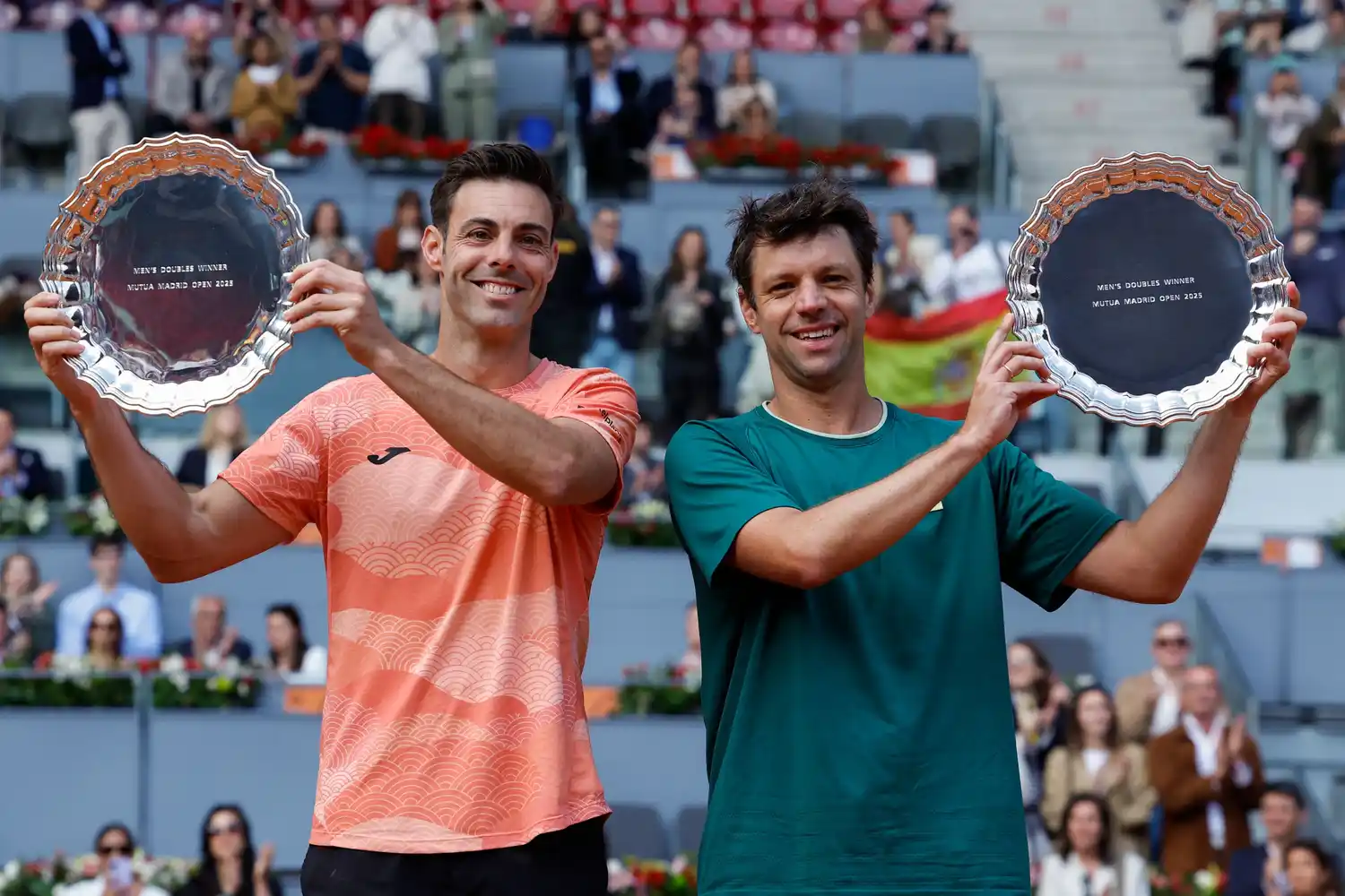 Zeballos y Granollers celebrando el campeonato