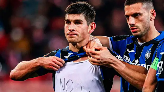 "Paren la guerra", el pedido de paz de un futbolista ucraniano en la Europa League