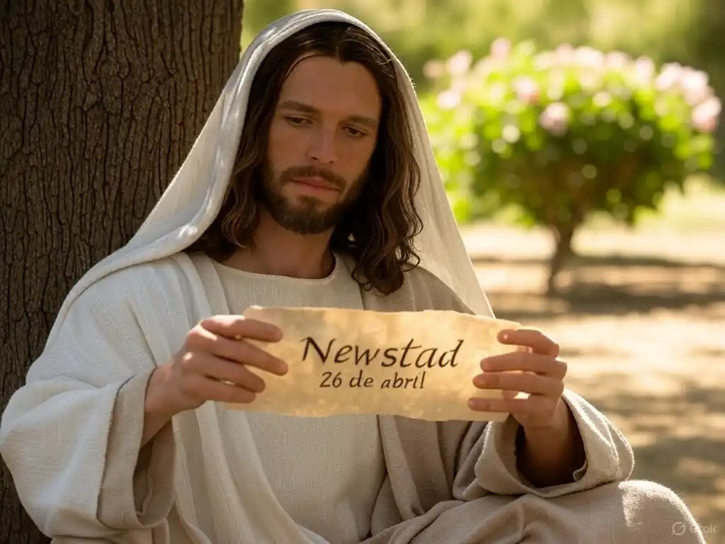 Santoral. Francisco, leyendo el Santoral del 26 de abril.