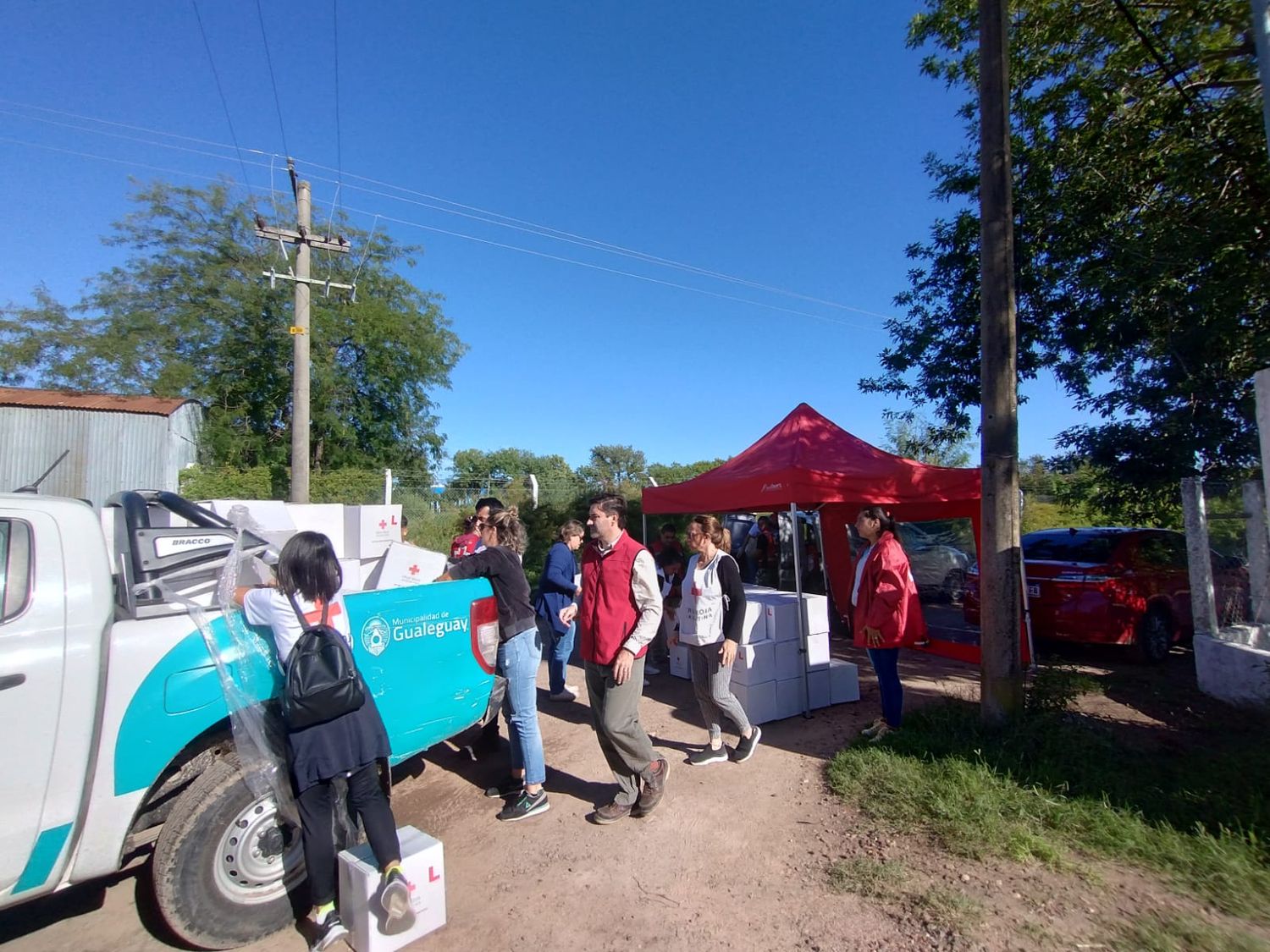 Operativo de prevención en zona norte entre Cruz Roja y Municipio