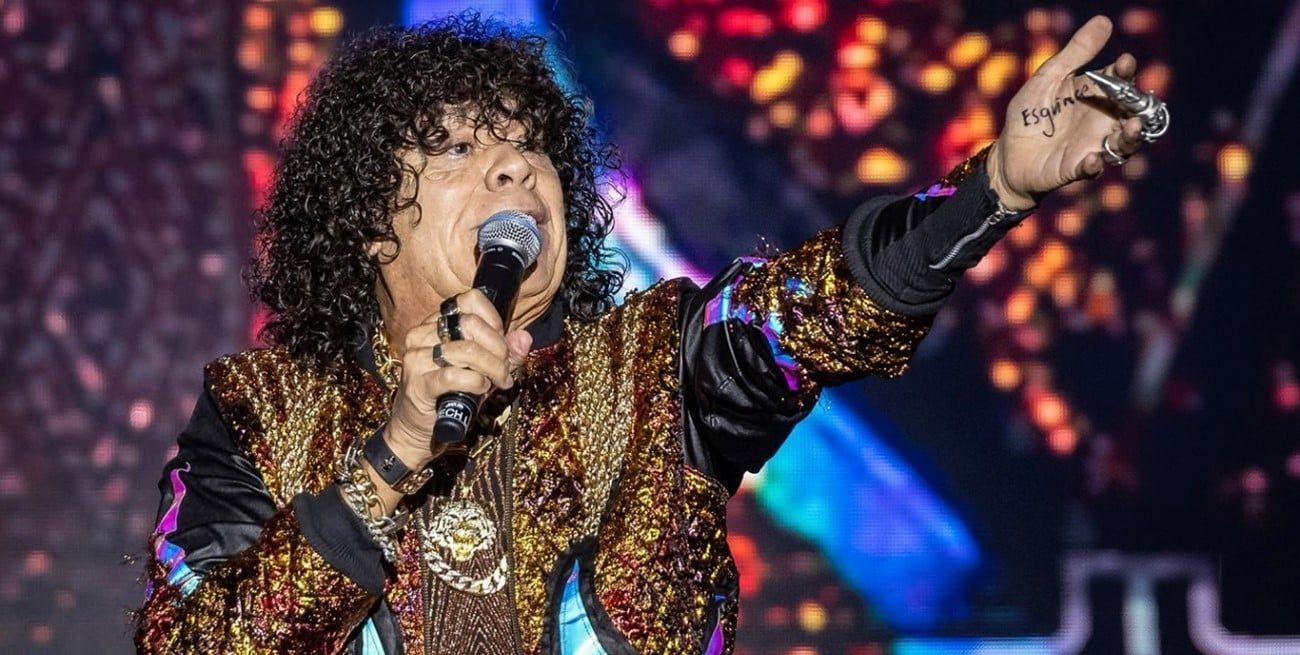 "Antes que me caiga": la Mona Jiménez interrumpió varias veces su show por el calor agobiante