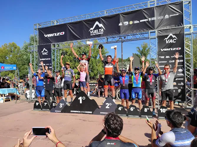 Podio para Claudio Martínez en  la Vuelta de Altas Cumbres