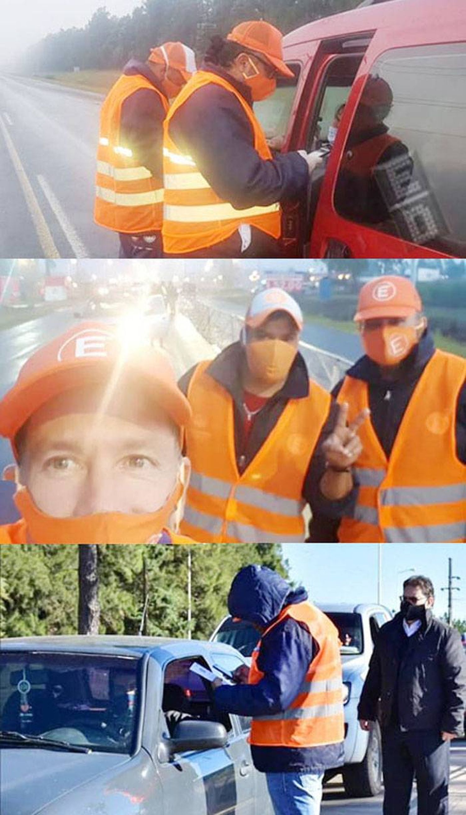 Los chicos del estacionamiento medido estuvieron desde la  primera hora 