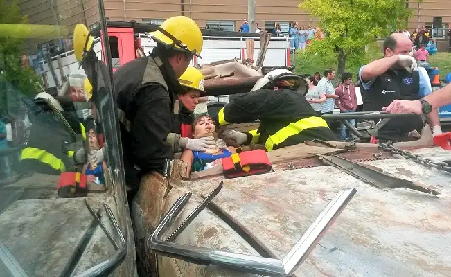 Se practicó un simulacro de reacción en emergencias