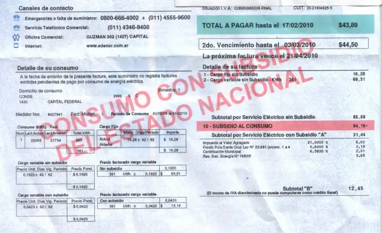 Tarifazo: los nuevos precios de la luz regirán a partir del lunes 