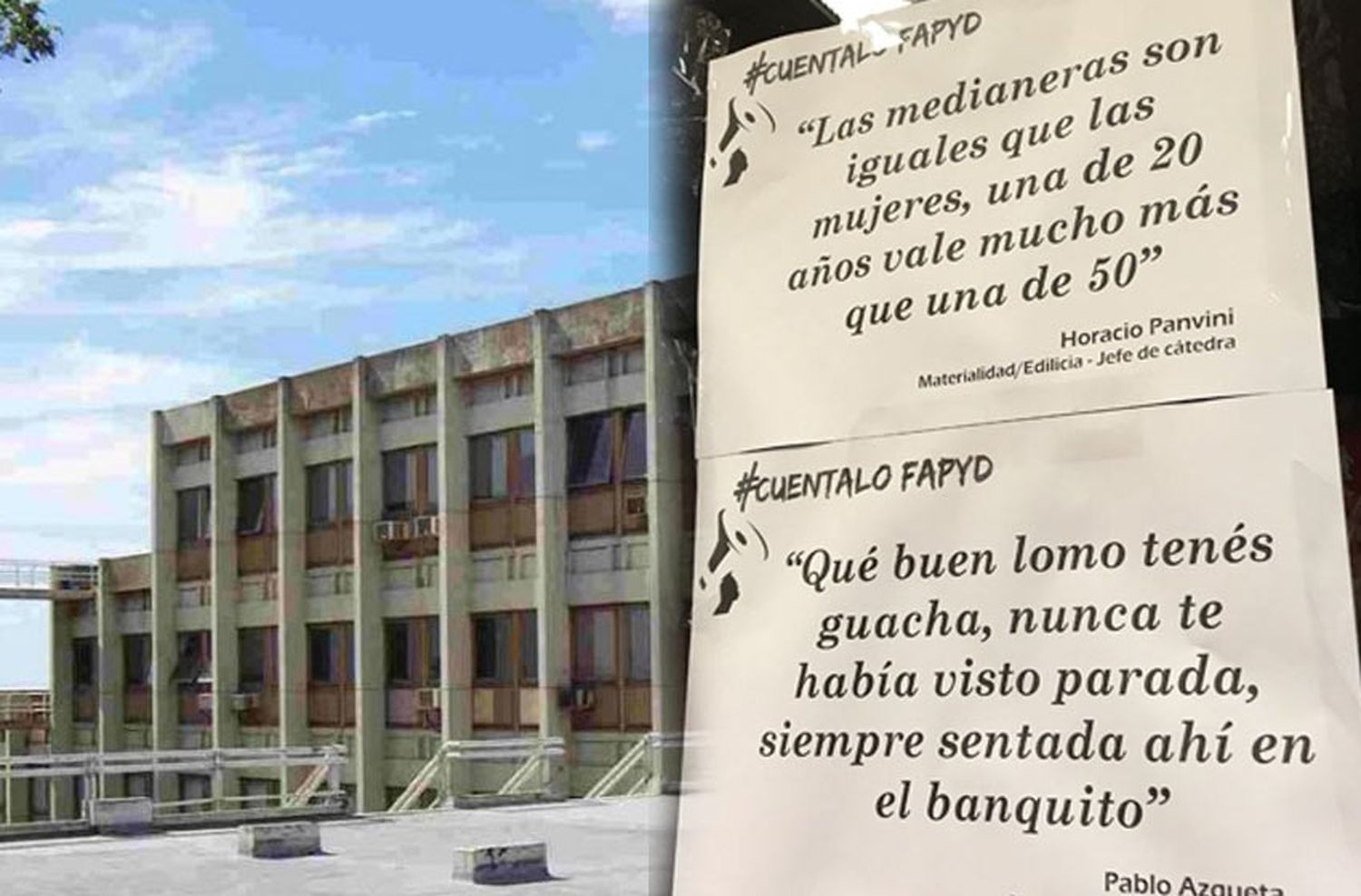 Tres profesores de la Facultad de Arquitectura son señalados por violencia de género