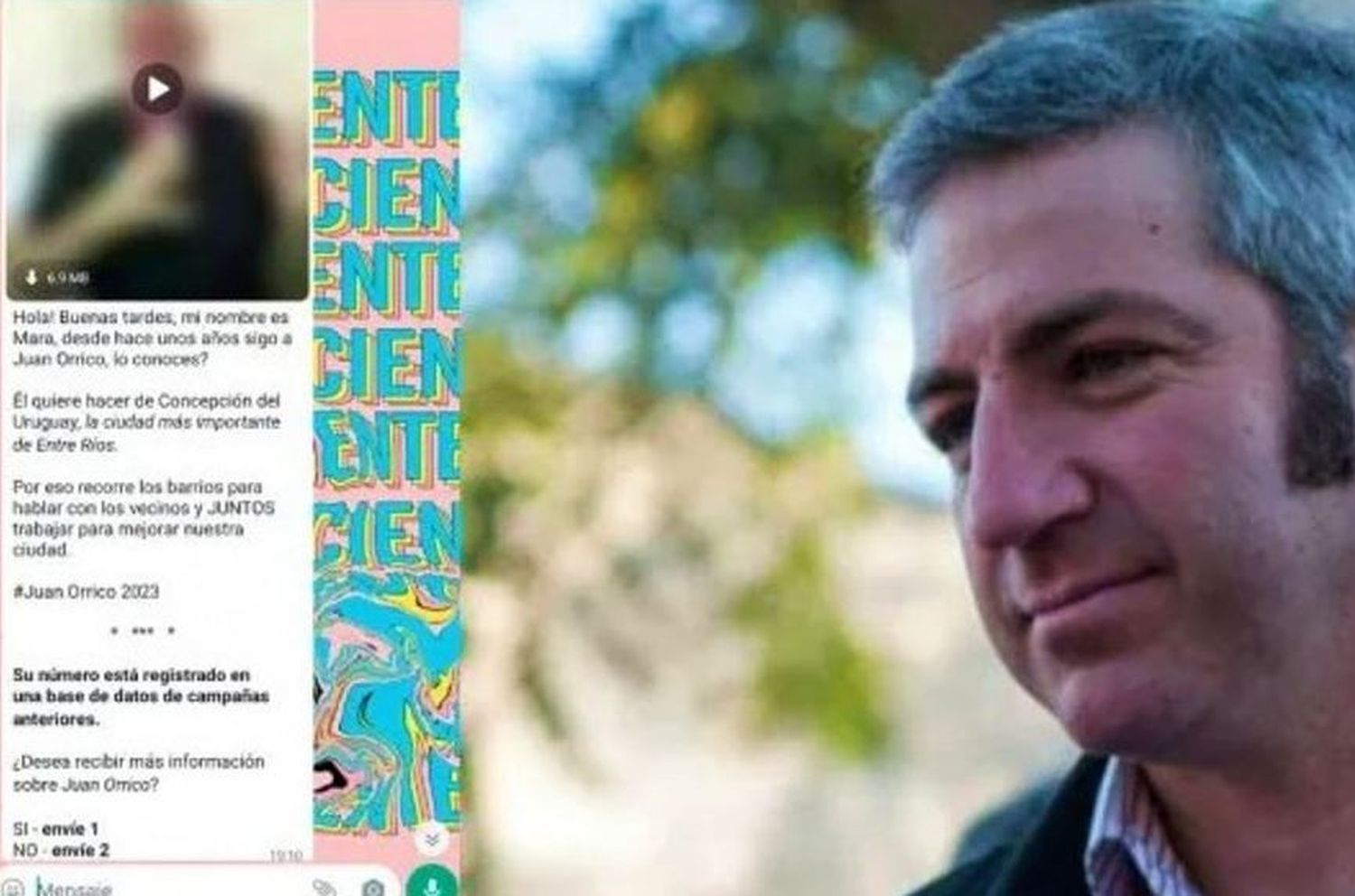 Advierten por mensajes de campaña que les llegan al Whatsapp en nombre de un precandidato entrerriano