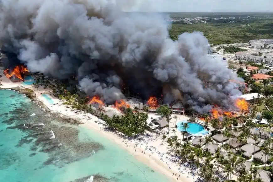 incendio bayahibe hotel república dominicana