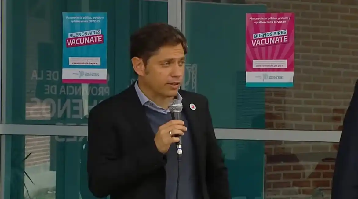 Kicillof anunció vacuna libre para toda la población en la Provincia: "Estamos de nuevo en una situación de riesgo"