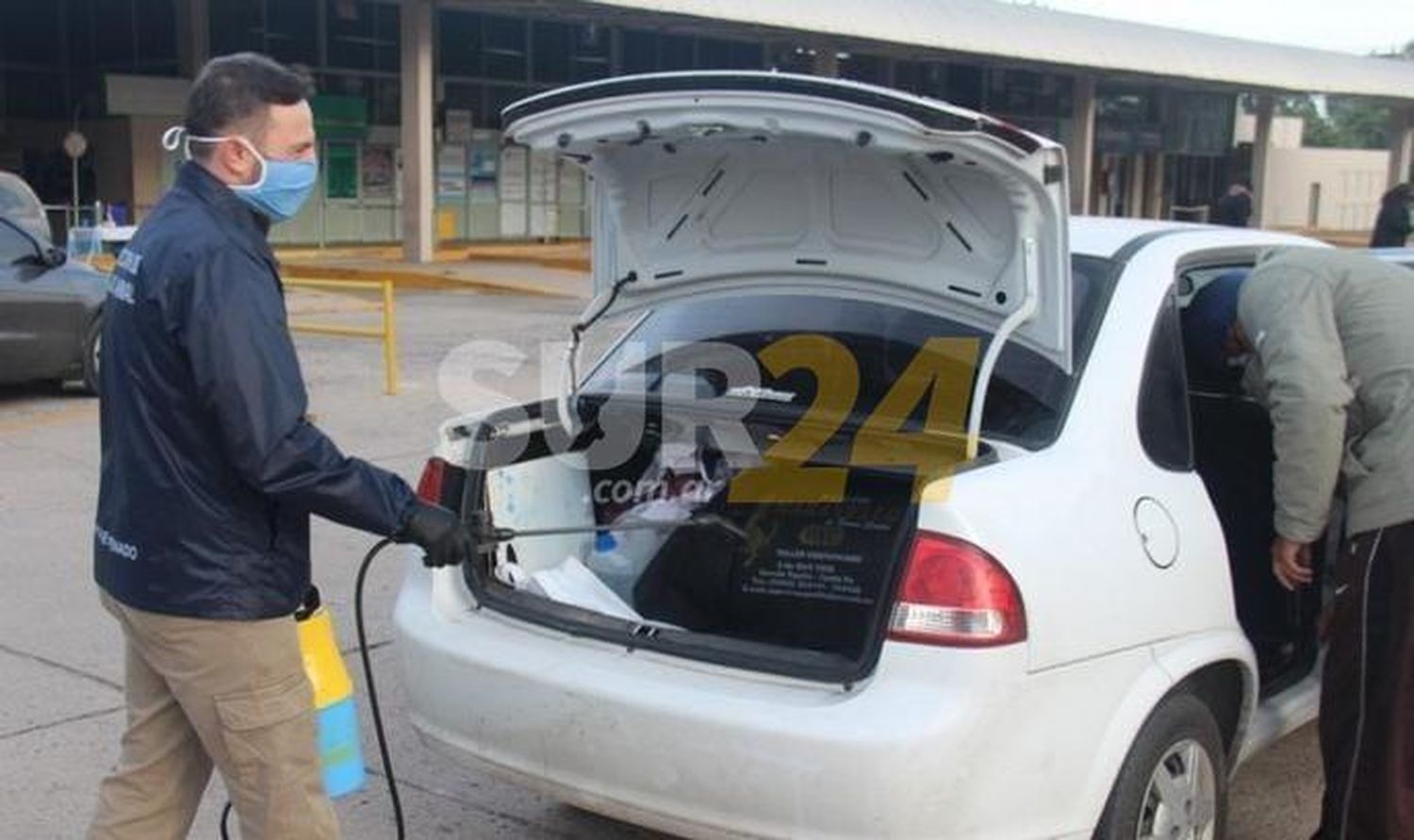 Desinfección de taxis y remises del mes de octubre