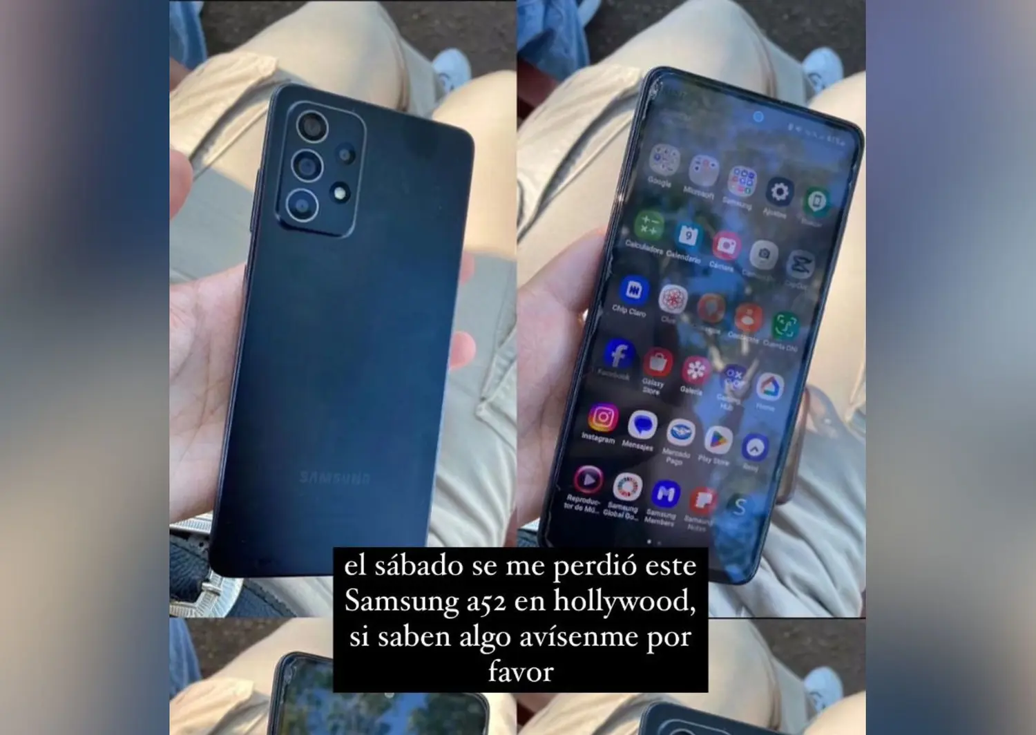 Buscan celular Samsung A52