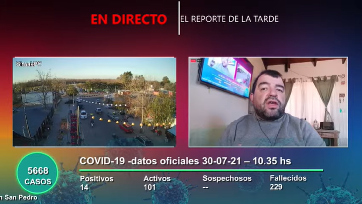 El Reporte de la Tarde del viernes 30 de julio de 2021, con Martín Pérez