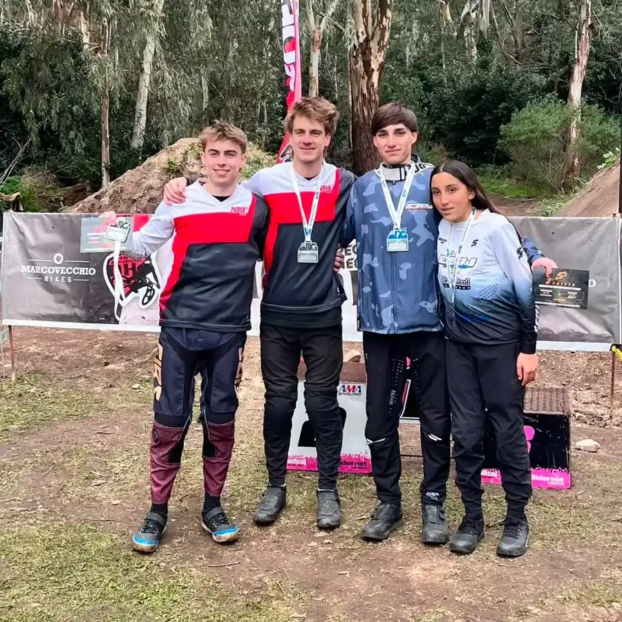 Ciclismo de descenso: podio y grandes resultados para los representantes de Necochea