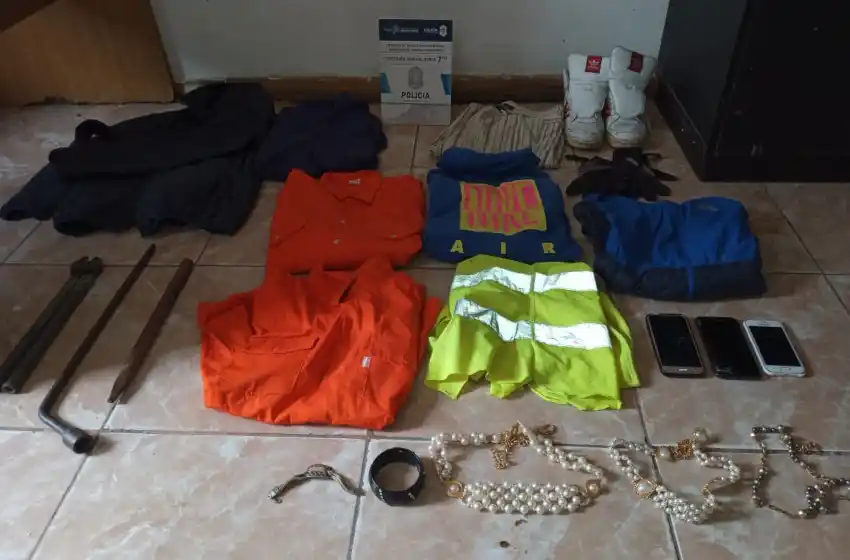 Aprehendieron a dos hombres por múltiples robos