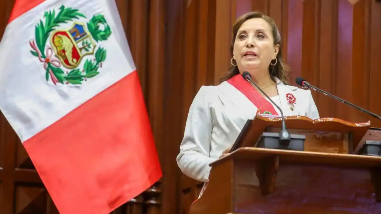 Dina Boluarte, presidenta de Perú