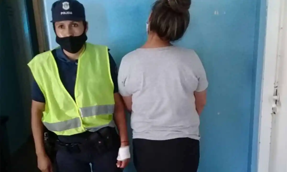 Bahía Blanca: Mujer que conducía ebria atacó a mordiscones a la policía y rompió la puerta del patrullero